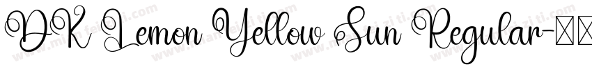 DK Lemon Yellow Sun Regular字体转换